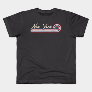 NY New York City Original & Classic New York  City NY Red White Blue Kids T-Shirt